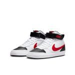 کفش نایک Court Borough Mid 2 مدل CD7782-110 رنگ سفید قرمز