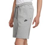 شلوارک مردانه نایک Tech Fleece مدل CU4503-063 خاکستری