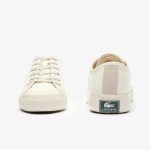 کفش مردانه Lacoste Backcourt 124 پارچهای کرم 747CMA0005‑18C