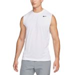 تی شرت بدون آستین مردانه نایک مدل Dri-FIT Legend Sleeveless کد DX0991-100 رنگ سفید