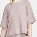 تیشرت زنانه نایک مدل Sportswear Ribbed Jersey کد DV7870-272