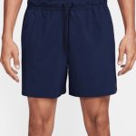 شلوارک ورزشی مردانه نایکی Unlimited Dri-FIT آبی ۱۸ سانتی‌متری مدل DV9340-451