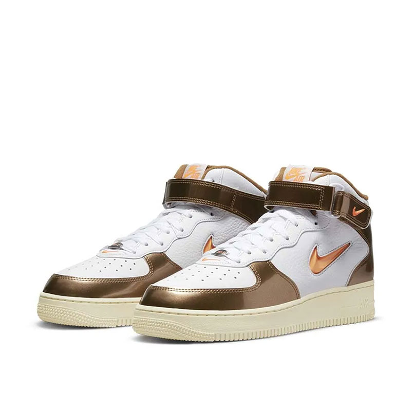 کفش مردانه نایک Air Force 1 Mid QS 'Ale Brown' کد DH5623-100 رنگ سفید قهوهای