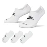 جوراب ورزشی نایک مدل Everyday Plus Cushioned Footie (3 جفت) کد DN3314-100 رنگ سفید