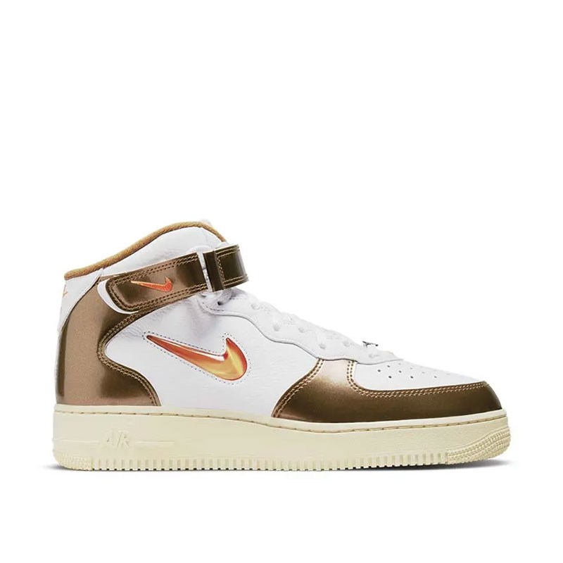 کفش مردانه نایک Air Force 1 Mid QS 'Ale Brown' کد DH5623-100 رنگ سفید قهوهای