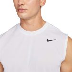 تی شرت بدون آستین مردانه نایک مدل Dri-FIT Legend Sleeveless کد DX0991-100 رنگ سفید