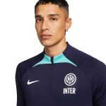 تی شرت آستین بلند تمرینی نایک اینترمیلان مدل Strike Dri-FIT 2022/23 کد DM2456-498 رنگ آبی تیره