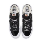 کفش مردانه نایک Blazer Low x sacai 'Black Patent' مدل DM6443-001 رنگ مشکی سفید